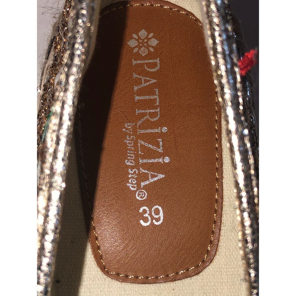 Patrizia Spring Step Maylis Embroidered Espadrilles Size 39 8-8.5 Boho Flats - Picture 7 of 9
